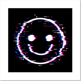 Glitch Face Posters and Art